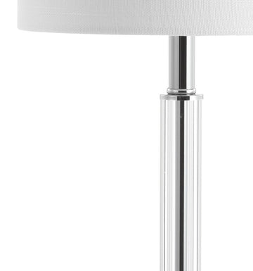Dana 19.5" Crystal Column/Metal LED Table Lamp - JONATHAN Y